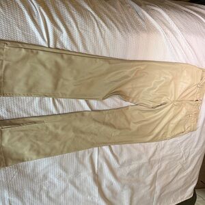 Zara leather Beige pants